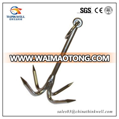 Stainless Steel Small Boat Hook Anchor Four Fluke Anchor