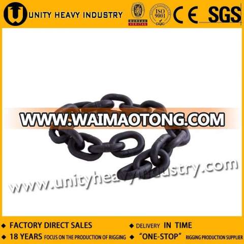 G80 Yellow Lashing Lifting Finishing Steel Stainless Transmission Chain